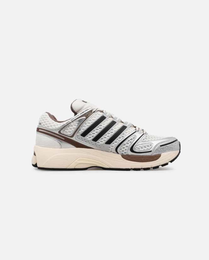 adidas Sneakers – Silver, Cream & Brown