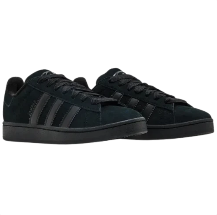 adidas All-Black Low-Top Lace-Up Sneakers