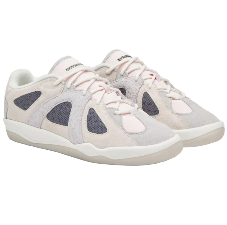 adidas Low-Top Sneakers – Light Grey & Blush Pink