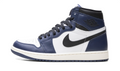 Jordan Navy, White & Black High-Top Sneakers