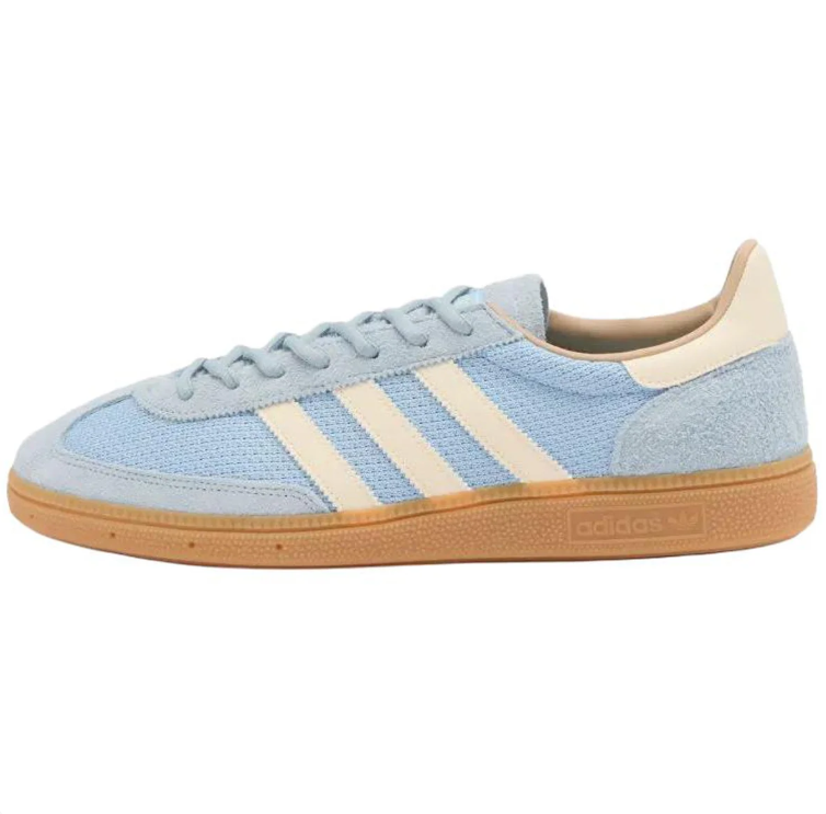 adidas Light Blue & Cream Low-Top Sneakers with Gum Sole