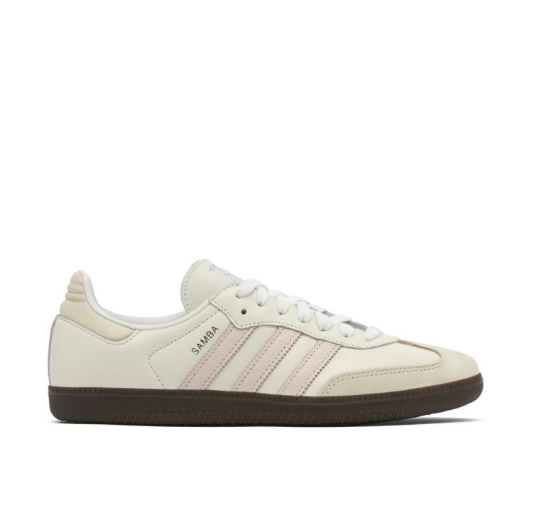 adidas  Cream & Pale Pink Low-Top Sneakers