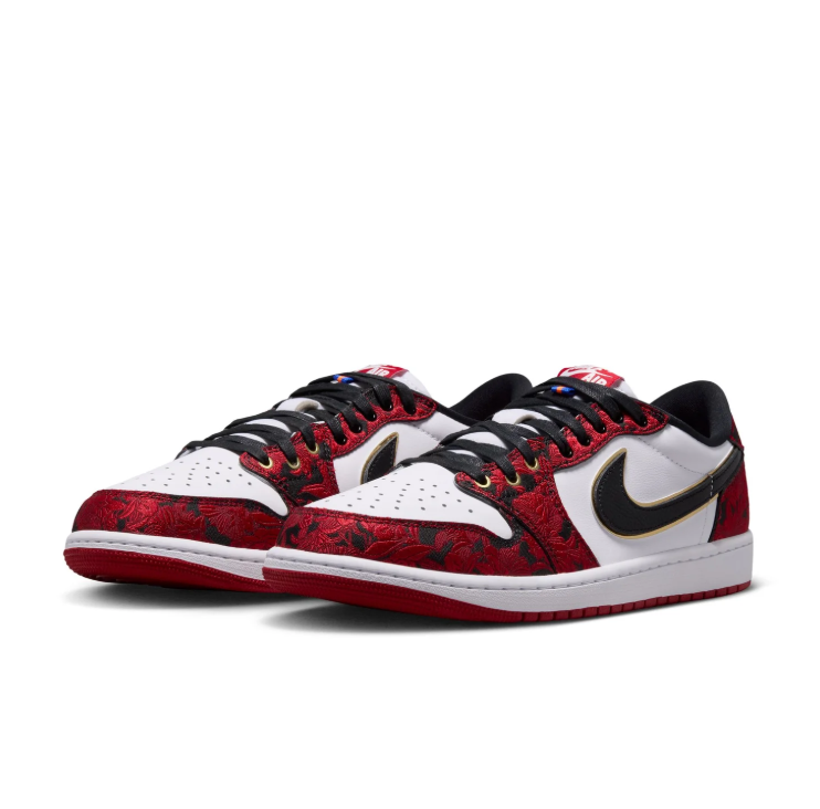 Jordan Red  & White Low-Top Sneakers