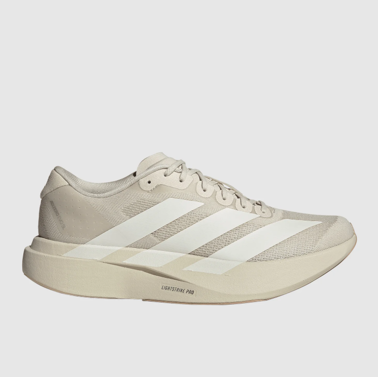 adidas Cream & White Low-Top Mesh Sneakers
