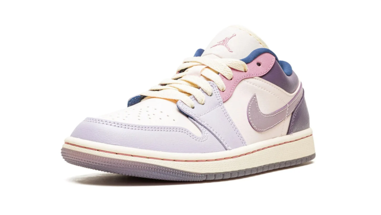 Jordan Lavender, Pink & Cream Low-Top Sneakers