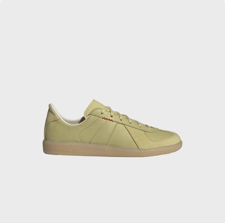 adidas Light Olive Low-Top Sneakers with Gum Sole