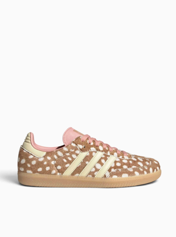 adidas Low-Top Sneakers – Brown & Cream Spotted Print