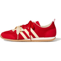 adidas Red & Cream Bow-Lace Low-Top Sneakers with Gum Sole