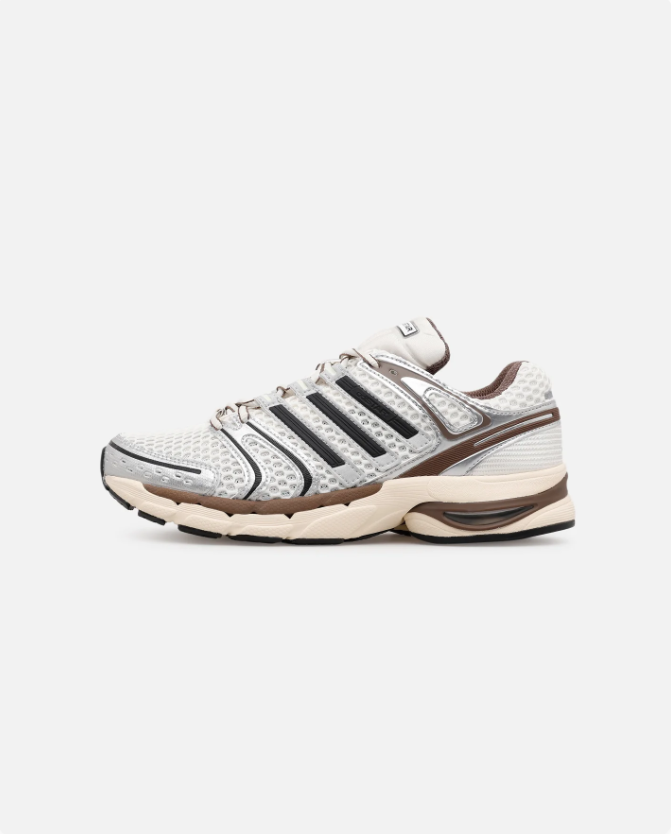 adidas Sneakers – Silver, Cream & Brown