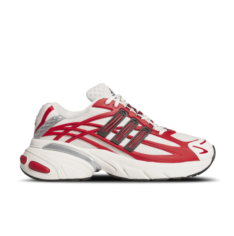adidas White & Red Chunky Low-Top Sneakers