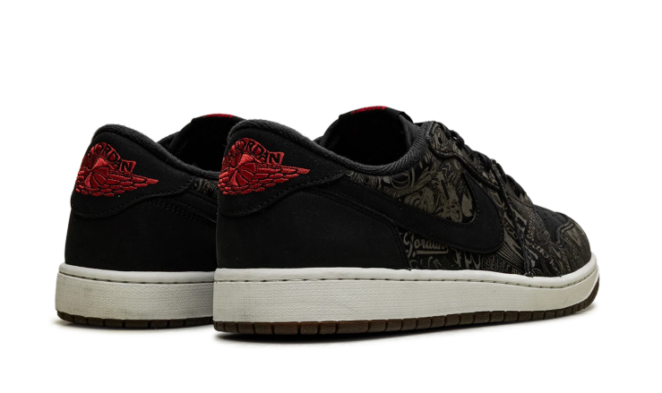 Jordan Black Graphic Low-Top Sneakers