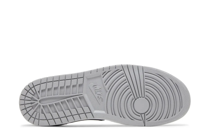Jordan Grey, White & Black Low-Top Sneakers