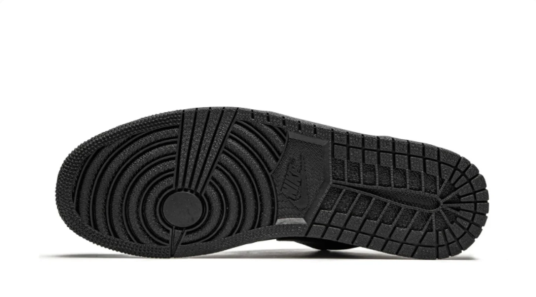 Jordan All-Black Textured Low-Top Sneakers