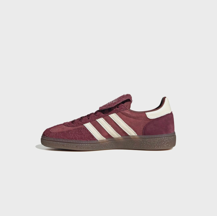 adidas Burgundy & Cream Fold-Over Tongue Sneakers