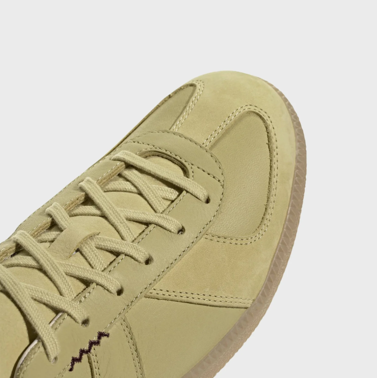 adidas Light Olive Low-Top Sneakers with Gum Sole