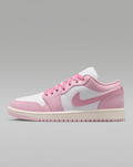 Jordan Pink & White Low-Top Sneakers