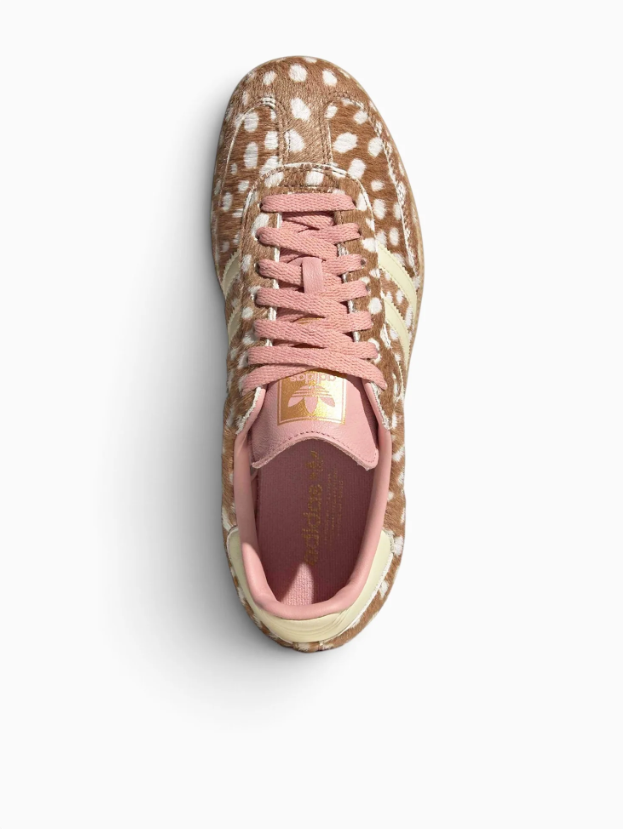 adidas Low-Top Sneakers – Brown & Cream Spotted Print