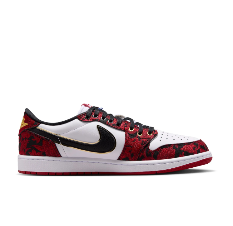 Jordan Red  & White Low-Top Sneakers