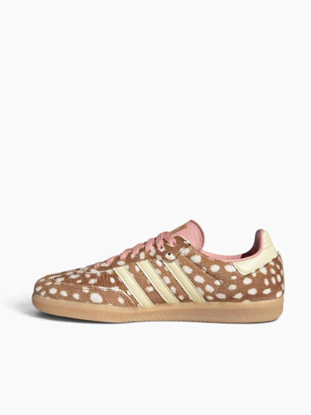 adidas Low-Top Sneakers – Brown & Cream Spotted Print