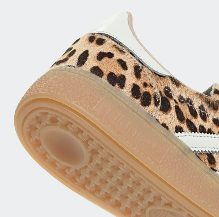 adidas Leopard Print Low-Top Sneakers with Gum Sole
