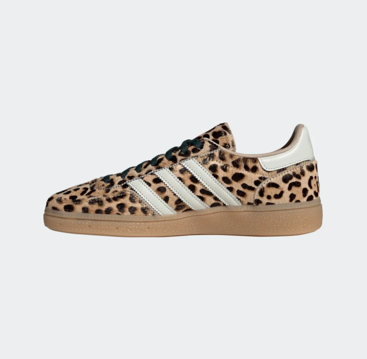 adidas Leopard Print Low-Top Sneakers with Gum Sole