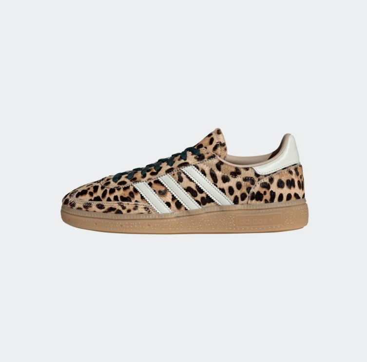 adidas Leopard Print Low-Top Sneakers with Gum Sole