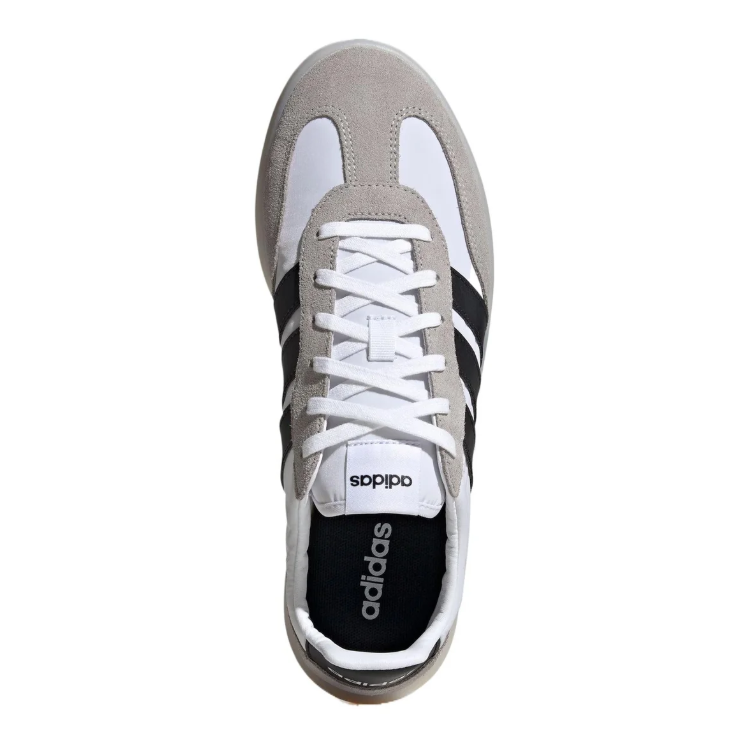 adidas White & Grey Retro Low-Top Sneakers