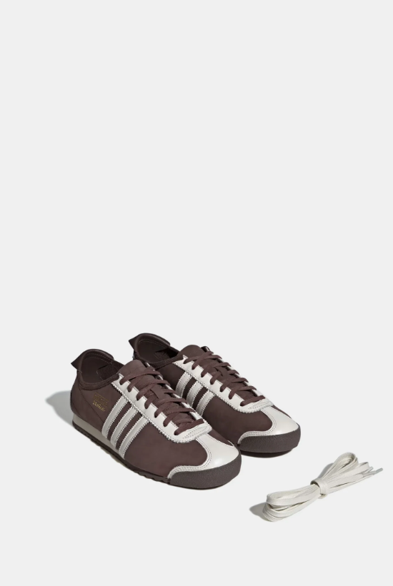 adidas Brown & Cream Retro Lace-Up Sneakers