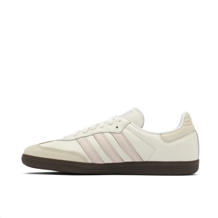 adidas  Cream & Pale Pink Low-Top Sneakers