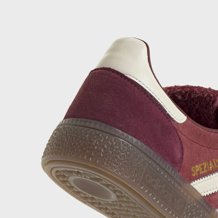 adidas Burgundy & Cream Fold-Over Tongue Sneakers