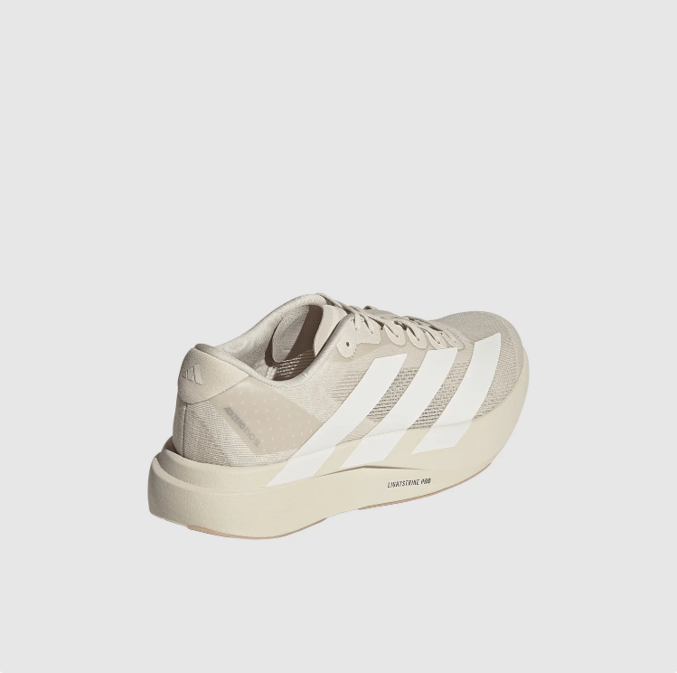 adidas Cream & White Low-Top Mesh Sneakers