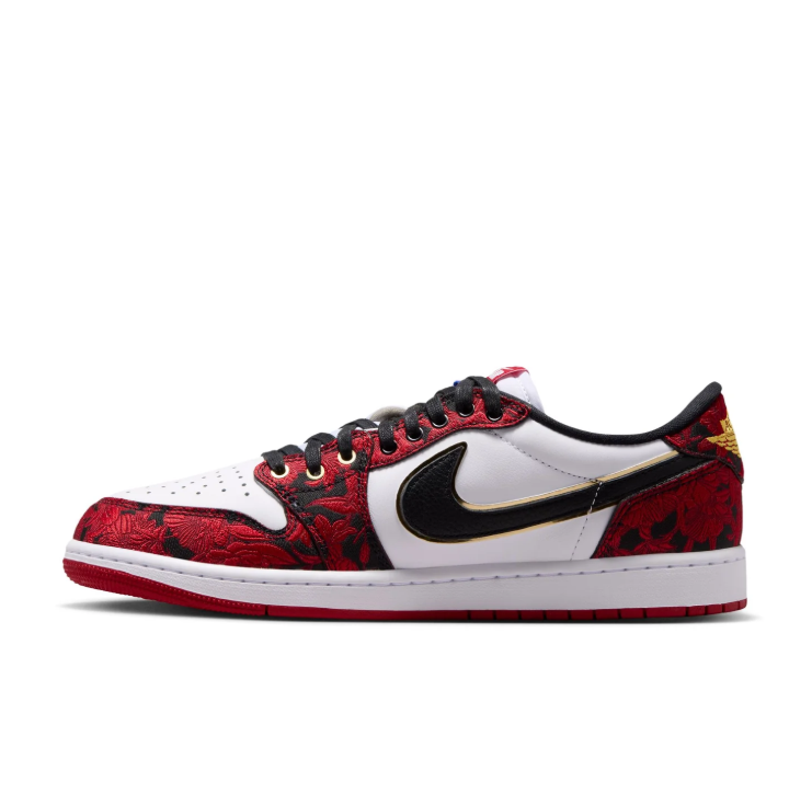Jordan Red  & White Low-Top Sneakers