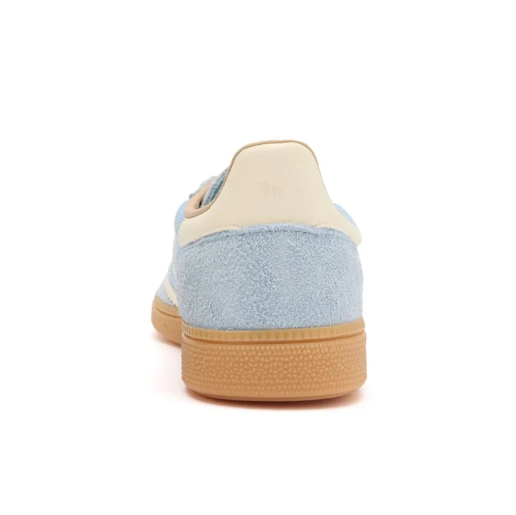 adidas Light Blue & Cream Low-Top Sneakers with Gum Sole