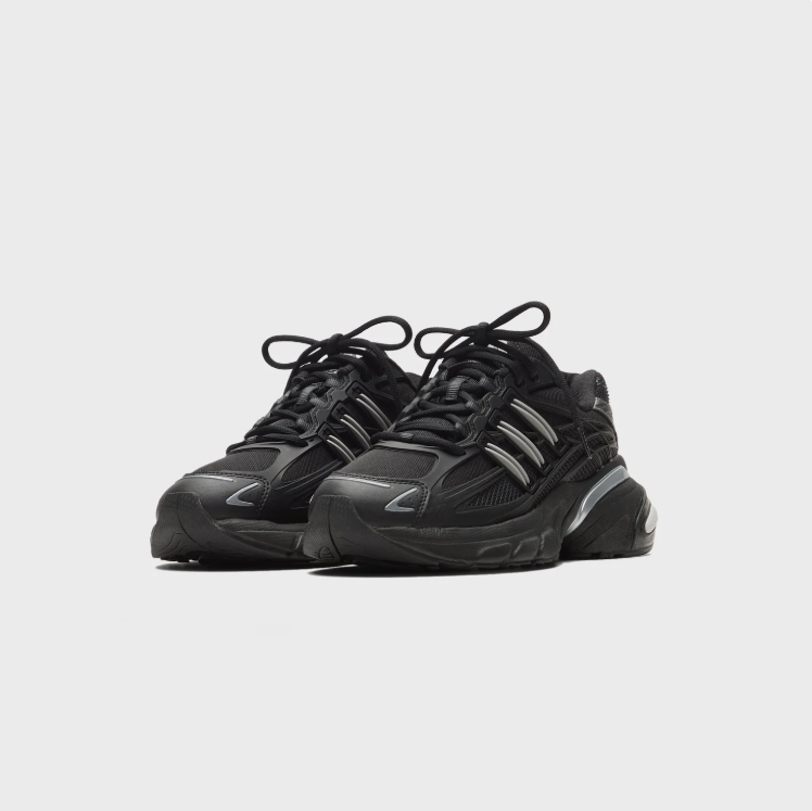adidas Black & Silver Chunky Low-Top Sneakers