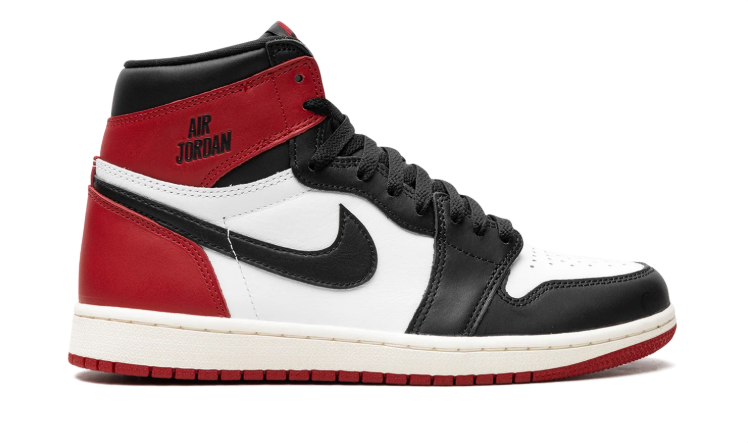 Jordan Red, Black & White High-Top Sneakers