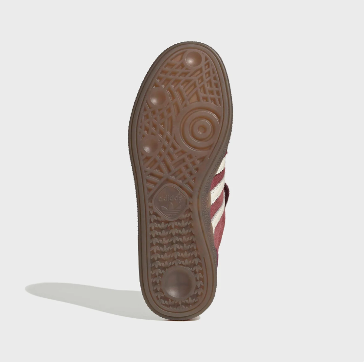 adidas Burgundy & Cream Fold-Over Tongue Sneakers