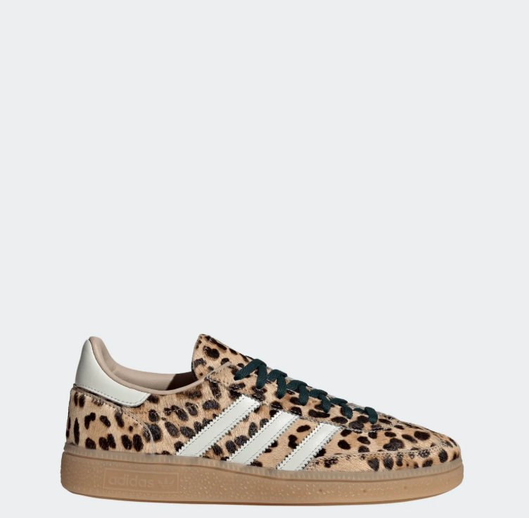 adidas Leopard Print Low-Top Sneakers with Gum Sole
