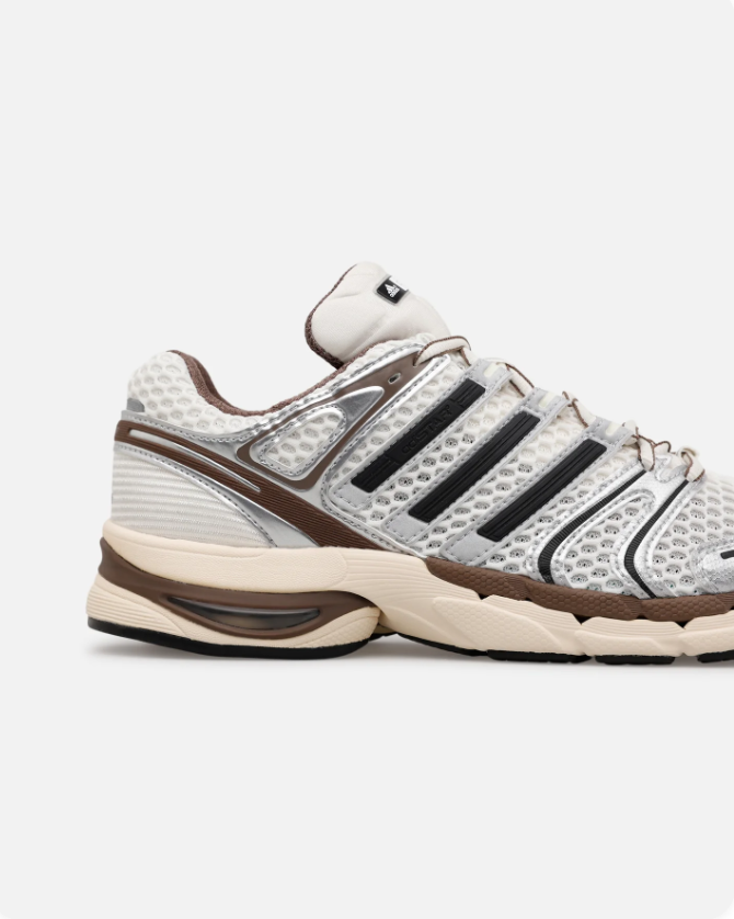adidas Sneakers – Silver, Cream & Brown