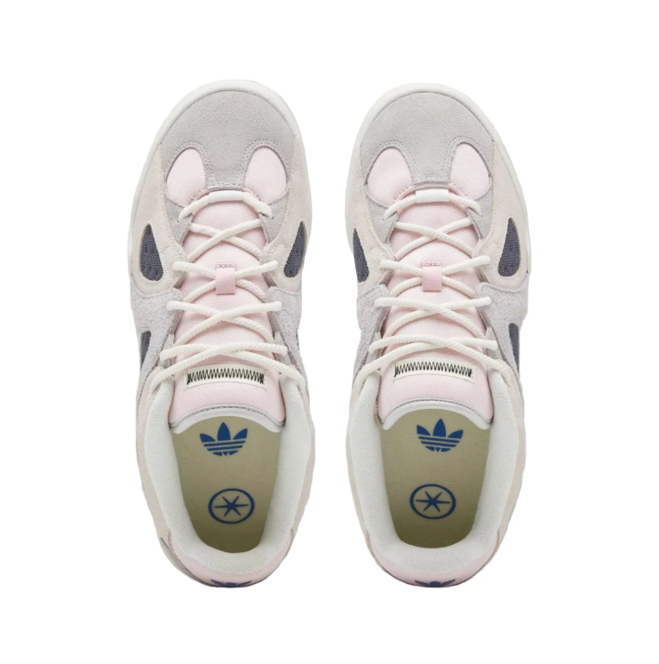 adidas Low-Top Sneakers – Light Grey & Blush Pink