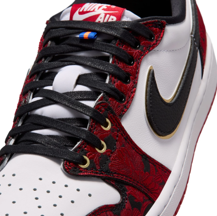 Jordan Red  & White Low-Top Sneakers