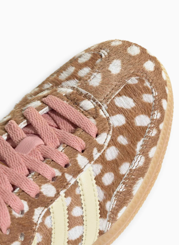 adidas Low-Top Sneakers – Brown & Cream Spotted Print