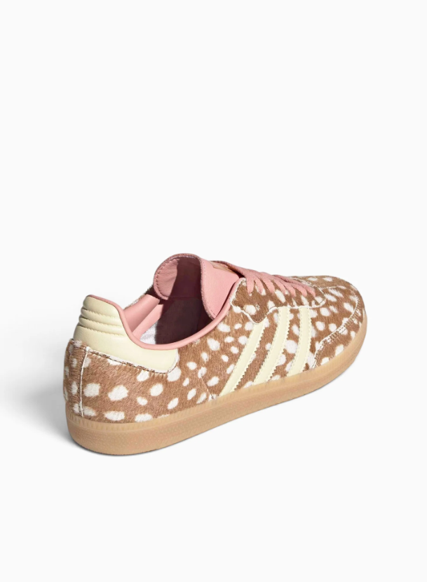 adidas Low-Top Sneakers – Brown & Cream Spotted Print
