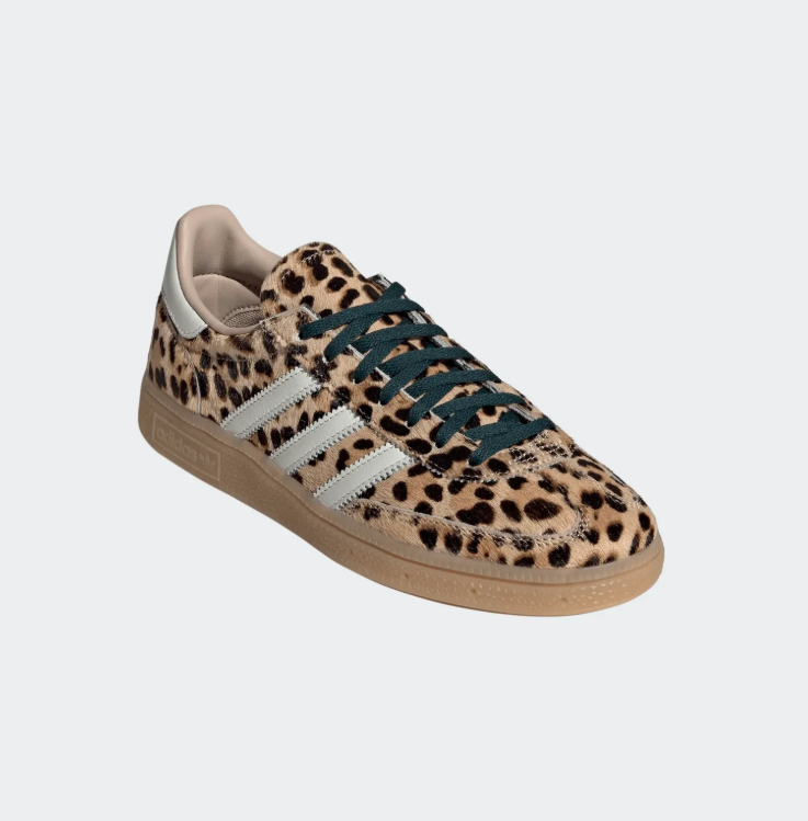 adidas Leopard Print Low-Top Sneakers with Gum Sole