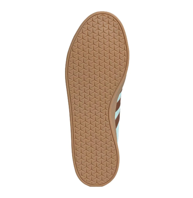 adidas Mint Blue & Brown Low-Top Sneakers with Gum Sole