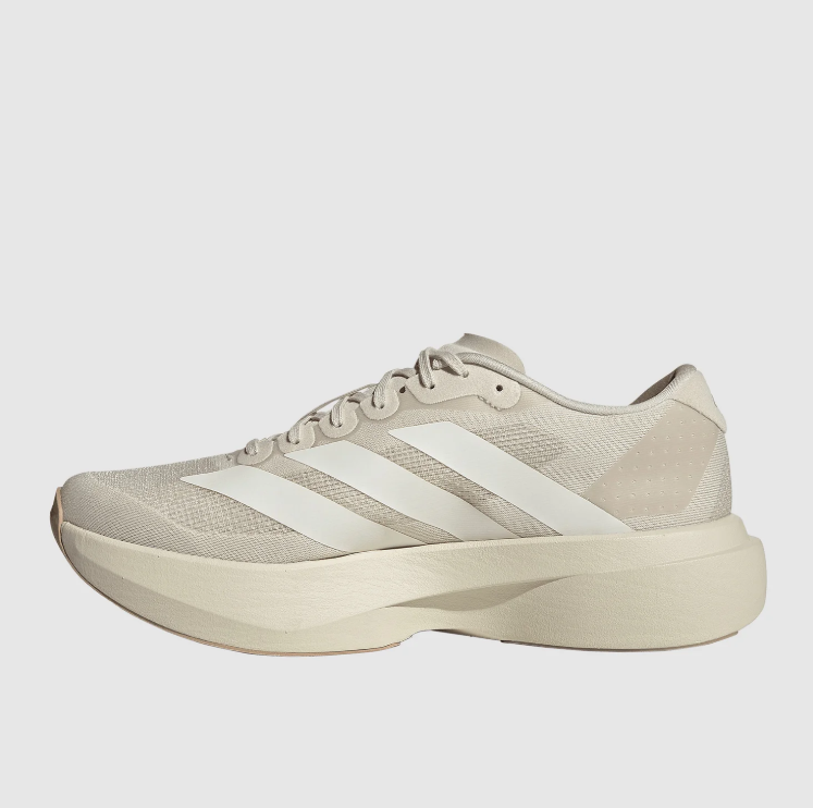 adidas Cream & White Low-Top Mesh Sneakers