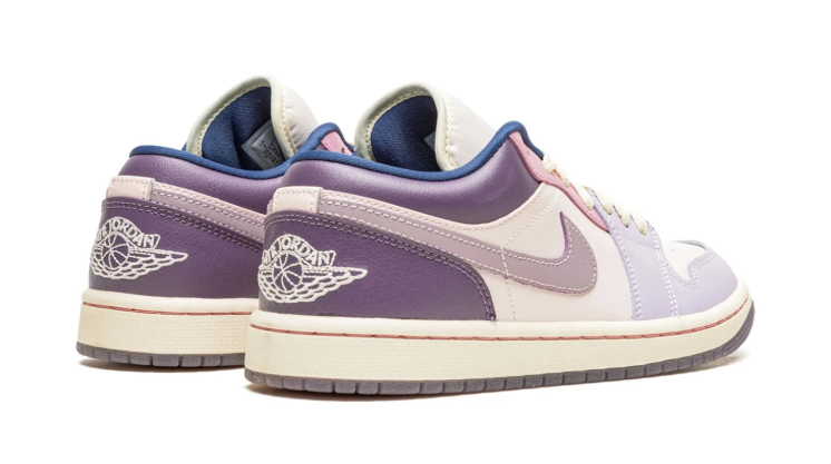 Jordan Lavender, Pink & Cream Low-Top Sneakers