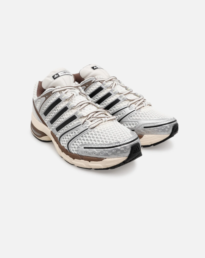 adidas Sneakers – Silver, Cream & Brown