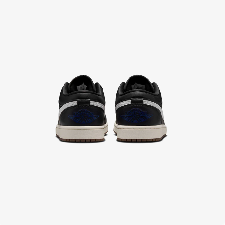 Jordan Black & White Low-Top Sneakers with Quilted Details