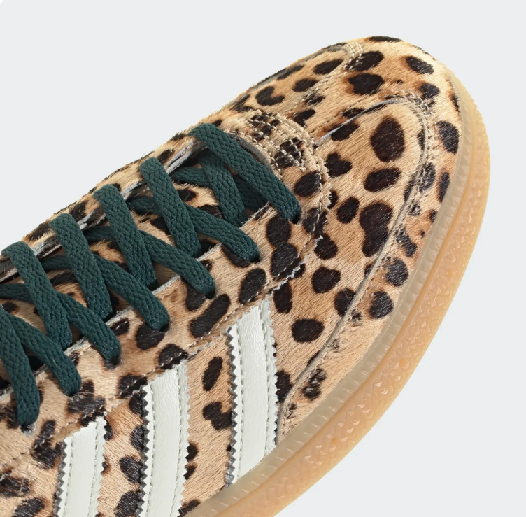 adidas Leopard Print Low-Top Sneakers with Gum Sole