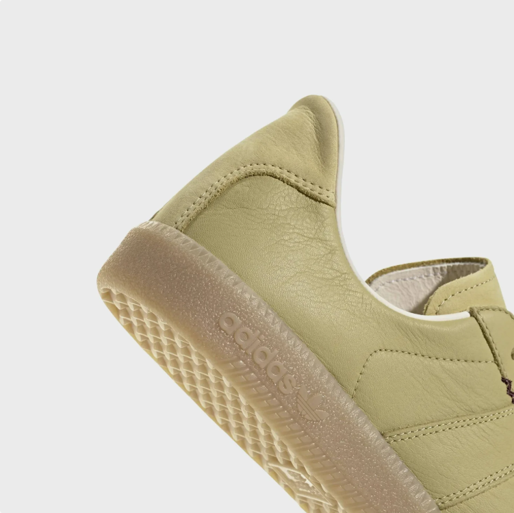 adidas Light Olive Low-Top Sneakers with Gum Sole
